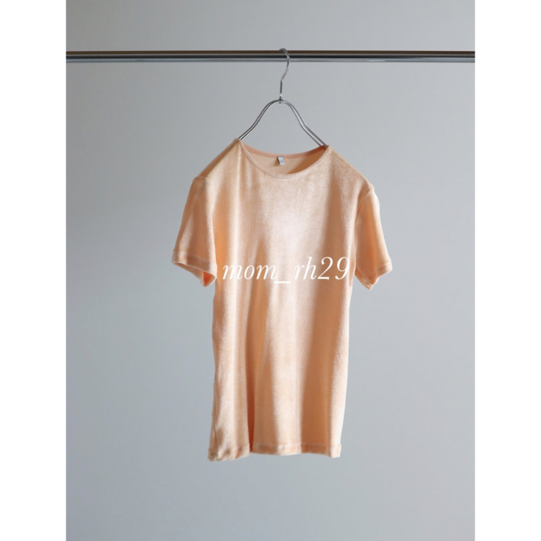 EDIT.FOR LULU(エディットフォールル)のbaserange omo tee ベロア半袖カットソー レディースのトップス(Tシャツ(半袖/袖なし))の商品写真