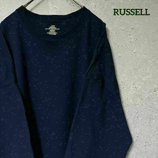 RUSSELL ラッセル Tシャツ 半袖 ゆるダボ ワンポイント 2XL(Tシャツ/カットソー(七分/長袖))