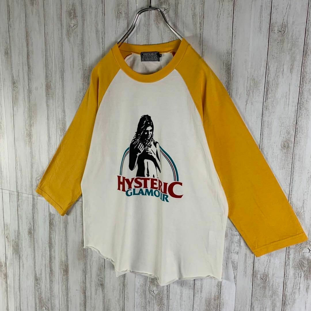 HYSTERIC GLAMOUR(ヒステリックグラマー)の【コムドットやまと着用】ヒステリックグラマー ヒスガール 七分袖 希少 Tシャツ メンズのトップス(Tシャツ/カットソー(七分/長袖))の商品写真