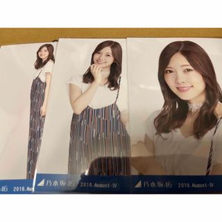 ノギザカフォーティーシックス(乃木坂46)の乃木坂46 生写真　白石麻衣　コンプ　ヨリ　チュウ　ヒキ　ロンパース(アイドルグッズ)