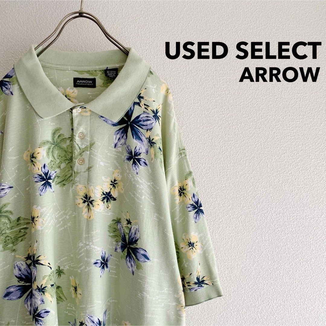 ARROW(アロー)の古着 “ARROW” Hawaiian Polo / アロハ ポロシャツ メンズのトップス(ポロシャツ)の商品写真