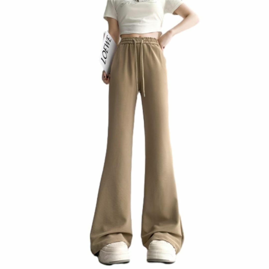 [MSFQSNB] フレアパンツ レディース 楽ちん 伸びる ロングパンツ 春夏 レディースのファッション小物(その他)の商品写真
