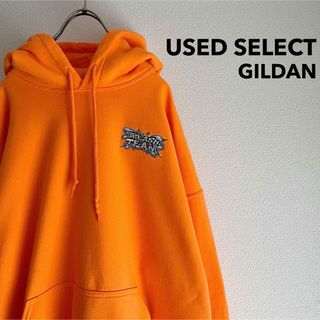 古着 “GILDAN” Hoodie / ワンポイント刺繍 パーカー