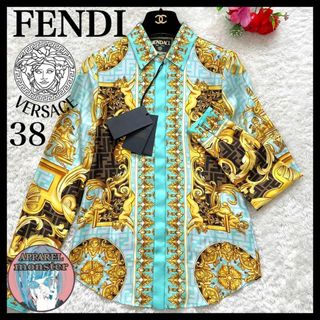 フェンディ(FENDI)の【新品・タグ付き】FENDACE フェンダーチェ ズッカ×バロッコ シルクシャツ(シャツ/ブラウス(長袖/七分))