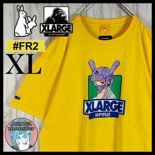 #FR2 - 【限定コラボ】FR2 XLARGE コラボ 色情兎 バイカーガール Tシャツ