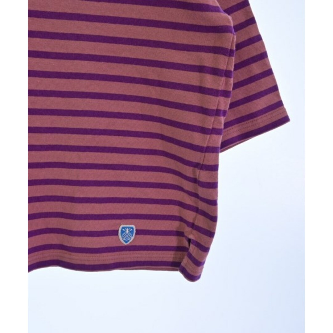ORCIVAL(オーシバル)のORCIVAL Tシャツ・カットソー 1(M位) ピンクx紫(ボーダー) 【古着】【中古】 レディースのトップス(カットソー(半袖/袖なし))の商品写真