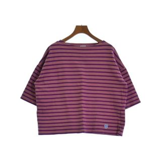 ORCIVAL - ORCIVAL Tシャツ・カットソー 1(M位) ピンクx紫(ボーダー) 【古着】【中古】