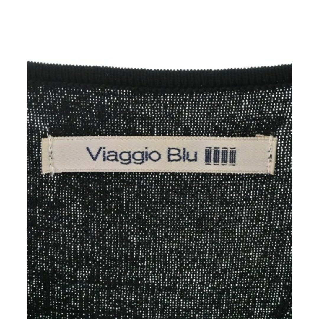 VIAGGIO BLU(ビアッジョブルー)のViaggio Blu ヴィアッジョ　ブル ニット・セーター 2(M位) 黒 【古着】【中古】 レディースのトップス(ニット/セーター)の商品写真