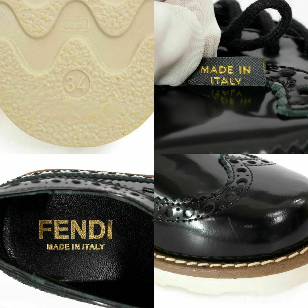 FENDI(フェンディ)の【全額返金保証・送料無料】フェンディのローカットスニーカー・正規品・新品同様 レディースの靴/シューズ(ローファー/革靴)の商品写真