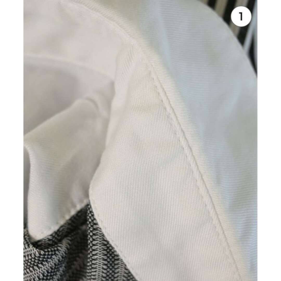 PUPULA(ププラ)のPUPULA ププラ カジュアルシャツ 40(M位) 黒x白(ストライプ) 【古着】【中古】 レディースのトップス(シャツ/ブラウス(長袖/七分))の商品写真