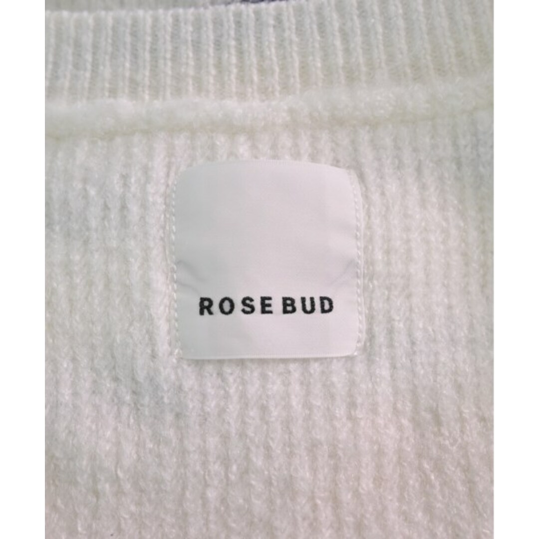 ROSE BUD(ローズバッド)のROSE BUD ローズバット ニット・セーター F 白x黒(ボーダー) 【古着】【中古】 レディースのトップス(ニット/セーター)の商品写真