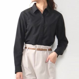 HONEYS - 【新品】Honeys(ハニーズ) らくらくアイロン スキッパーシャツ黒LL