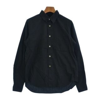 ブラックコムデギャルソン(BLACK COMME des GARCONS)のBLACK COMME des GARCONS カジュアルシャツ S 黒 【古着】【中古】(シャツ/ブラウス(長袖/七分))