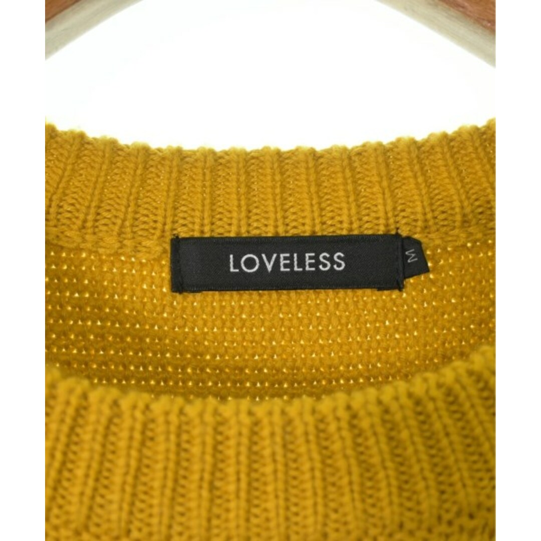 LOVELESS(ラブレス)のLOVELESS ラブレス ニット・セーター M 黄 【古着】【中古】 メンズのトップス(ニット/セーター)の商品写真