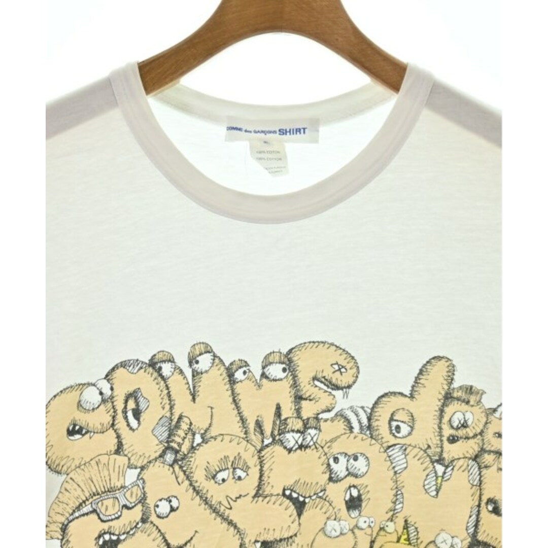 COMME des GARCONS SHIRT(コムデギャルソンシャツ)のCOMME des GARCONS SHIRT Tシャツ・カットソー XL 白 【古着】【中古】 メンズのトップス(Tシャツ/カットソー(半袖/袖なし))の商品写真