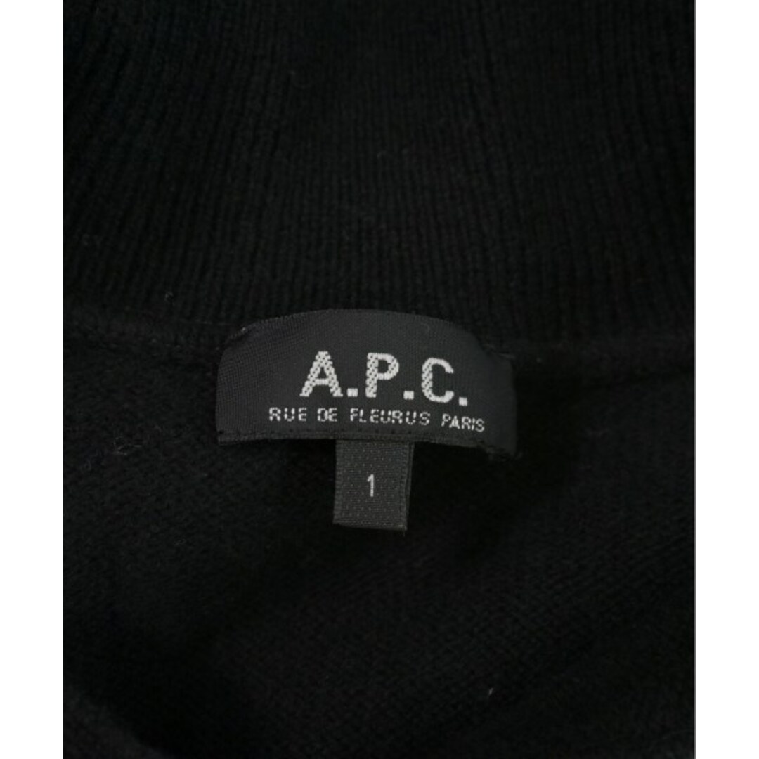 A.P.C. アーペーセー ニット・セーター 1(S位) 黒 【古着】【中古】 メンズのトップス(ニット/セーター)の商品写真