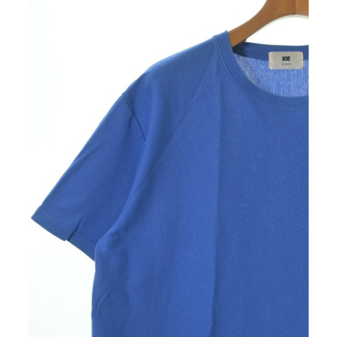 SOE(ソーイ)のSOE ソーイ Tシャツ・カットソー 1(S位) 青 【古着】【中古】 メンズのトップス(Tシャツ/カットソー(半袖/袖なし))の商品写真