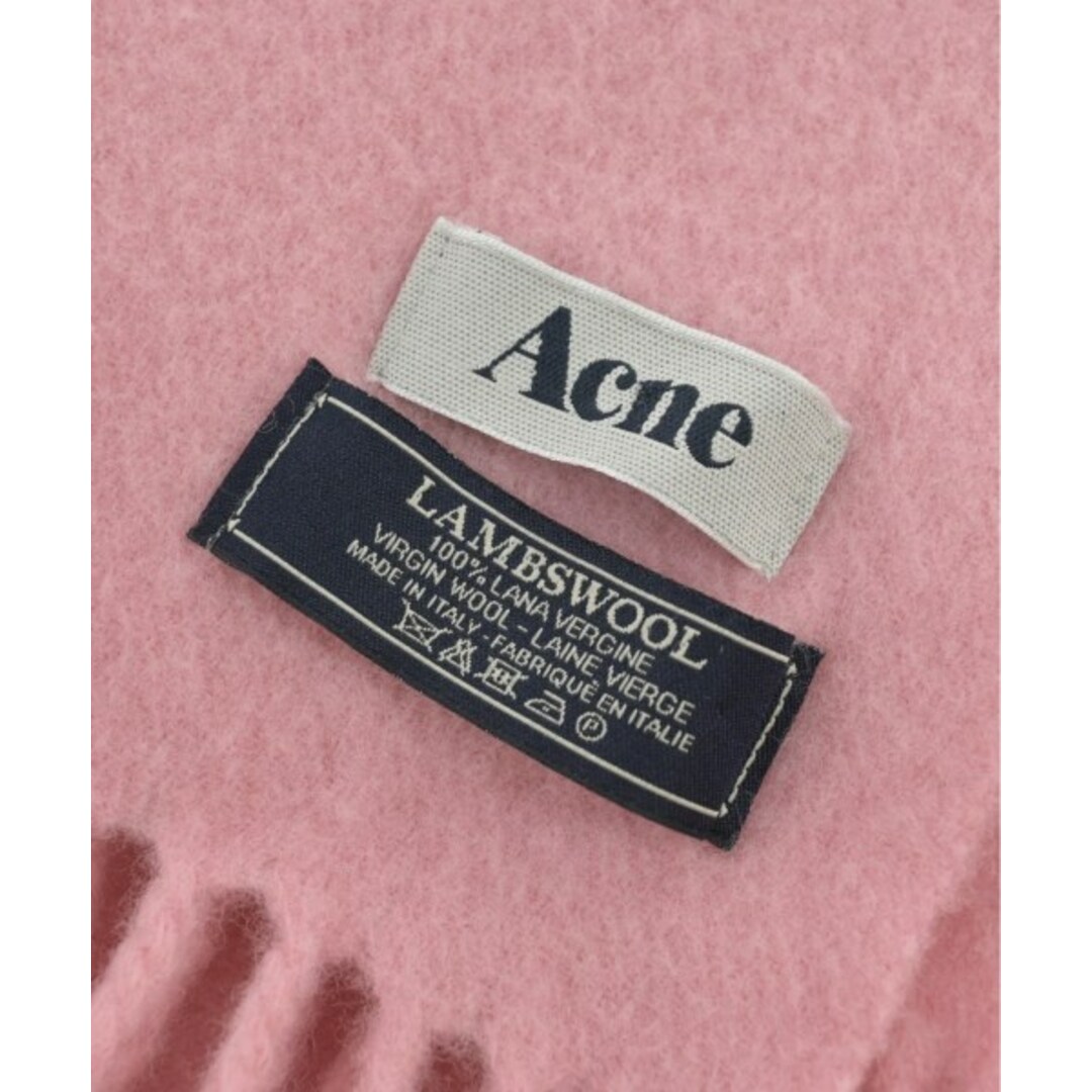 ACNE(アクネ)のAcne アクネ マフラー - ピンク 【古着】【中古】 レディースのファッション小物(マフラー/ショール)の商品写真