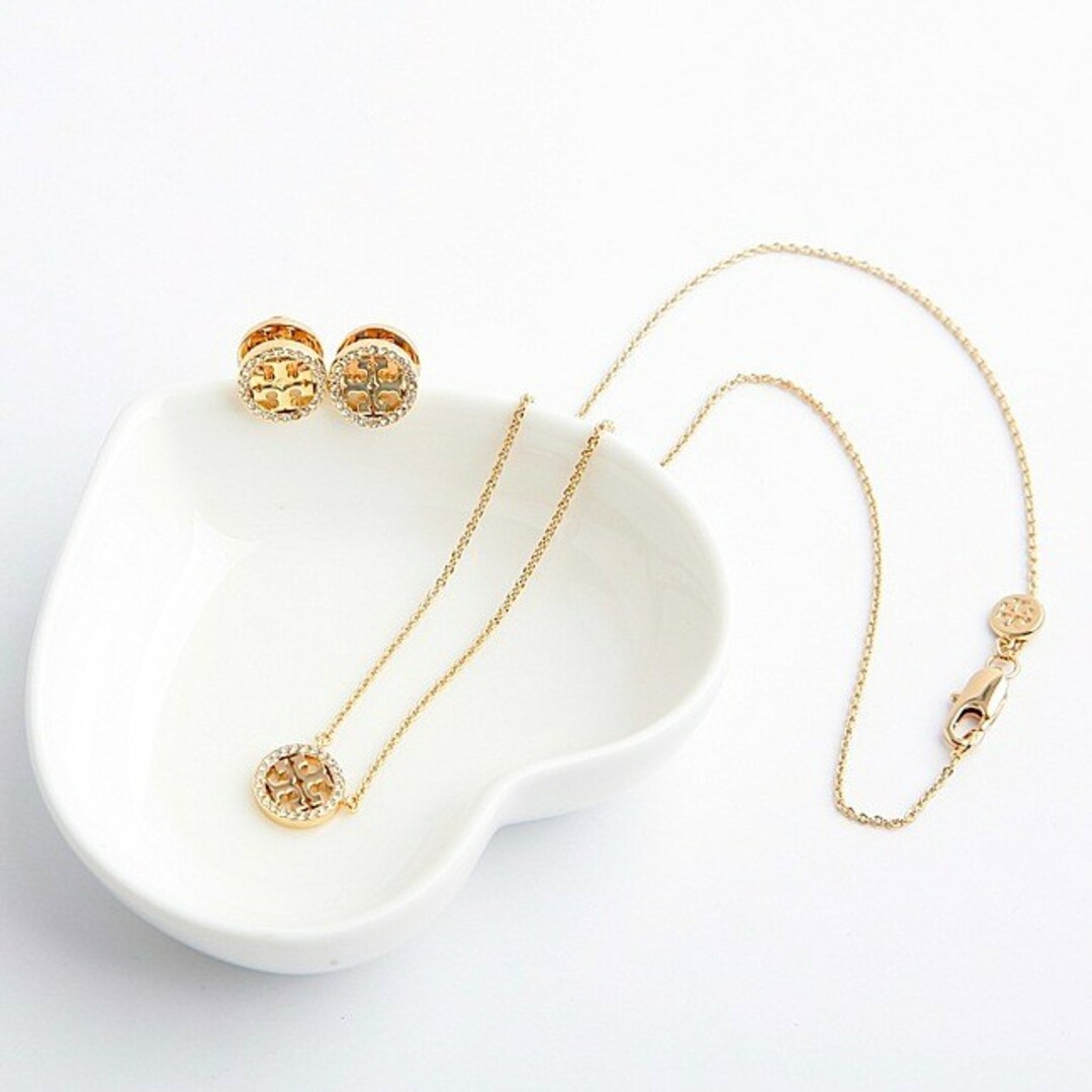 Tory Burch(トリーバーチ)の【新品☆本物】トリーバーチ パヴェロゴピアス ゴールド レディースのアクセサリー(ピアス)の商品写真