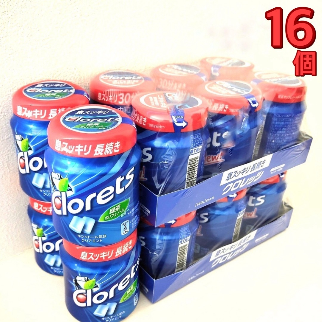 クロレッツ　ボトルガム　クリアミント　16個 その他のその他(その他)の商品写真