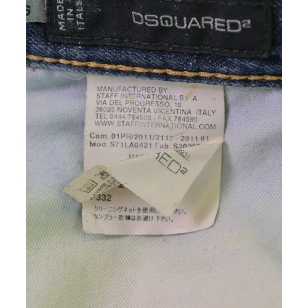 DSQUARED デニムパンツ 46(M位) インディゴ(デニム) 【古着】【中古】 メンズのパンツ(デニム/ジーンズ)の商品写真