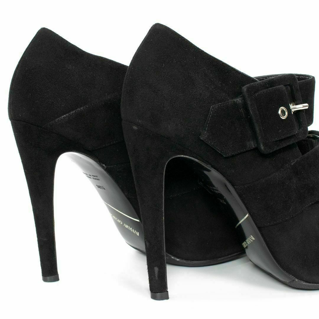 Giorgio Armani(ジョルジオアルマーニ)の【全額返金保証・送料無料】ジョルジオアルマーニのハイヒール・正規品・美品・黒色 レディースの靴/シューズ(ハイヒール/パンプス)の商品写真