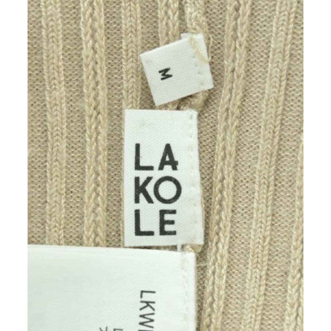 LAKOLE(ラコレ)のLAKOLE ラコレ ニット・セーター M ベージュ 【古着】【中古】 レディースのトップス(ニット/セーター)の商品写真