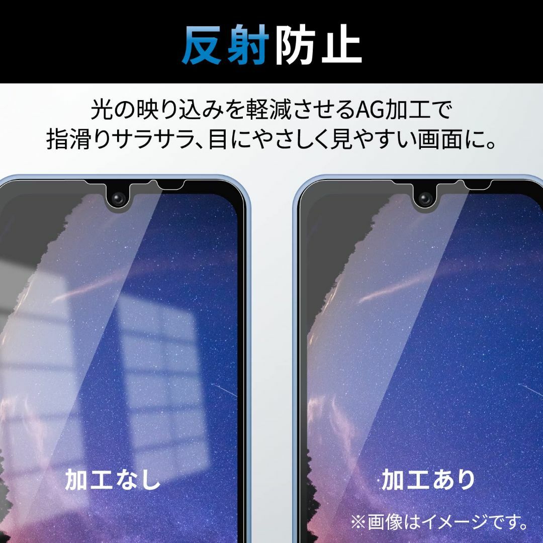 【色:クリア_スタイル:反射防止】エレコム AQUOS wish3(SH-53D スマホ/家電/カメラのスマホアクセサリー(その他)の商品写真