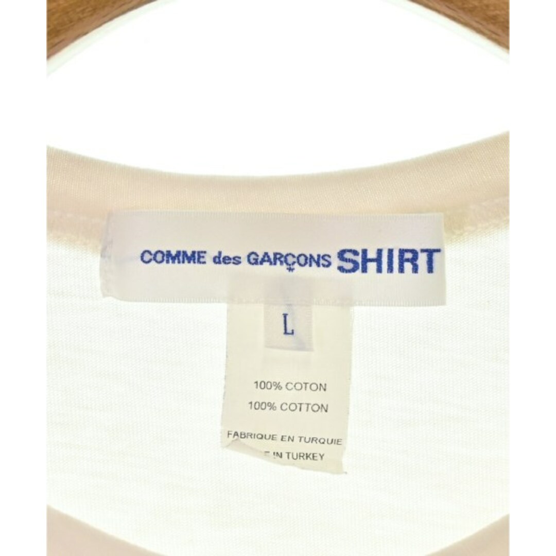 COMME des GARCONS SHIRT(コムデギャルソンシャツ)のCOMME des GARCONS SHIRT Tシャツ・カットソー L 白系 【古着】【中古】 メンズのトップス(Tシャツ/カットソー(半袖/袖なし))の商品写真