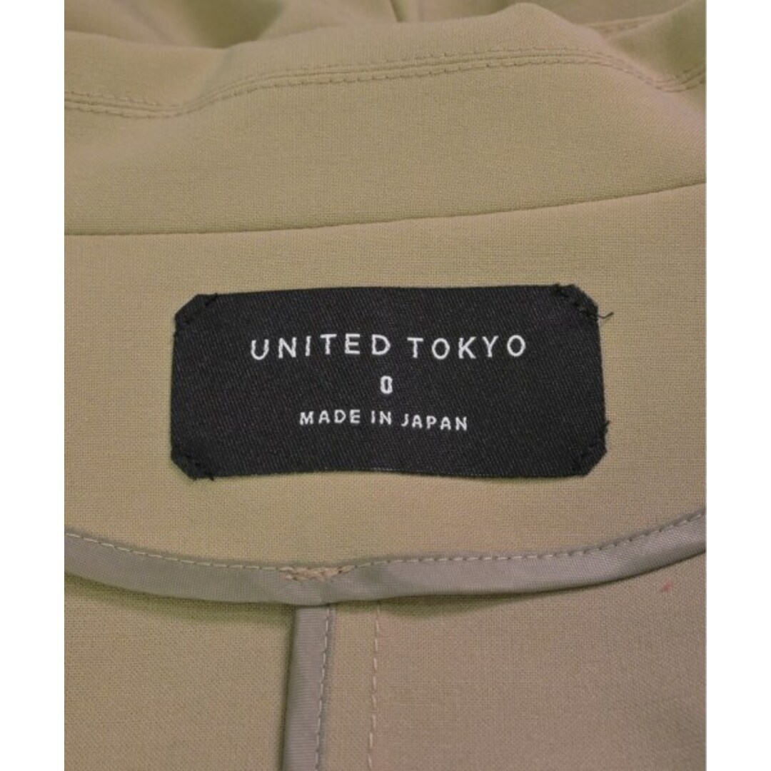UNITED TOKYO(ユナイテッドトウキョウ)のUNITED TOKYO テーラードジャケット 0(XS位) ベージュ 【古着】【中古】 レディースのジャケット/アウター(テーラードジャケット)の商品写真