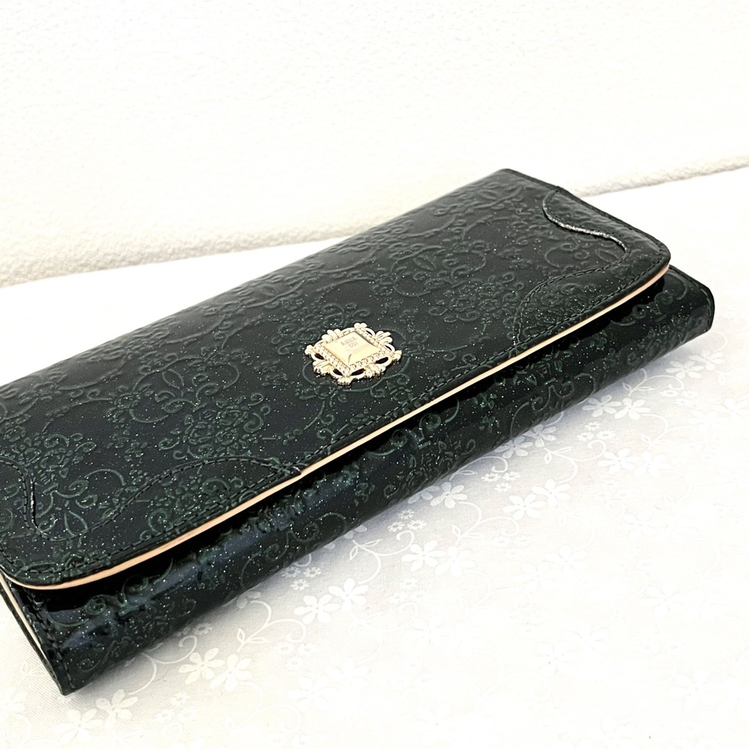 ANNA SUI(アナスイ)のANNA SUI アナスイ　長財布　二つ折り財布　レディース　グリーン　ルミー レディースのファッション小物(財布)の商品写真