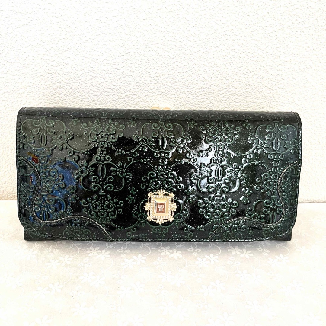 ANNA SUI(アナスイ)のANNA SUI アナスイ　長財布　二つ折り財布　レディース　グリーン　ルミー レディースのファッション小物(財布)の商品写真