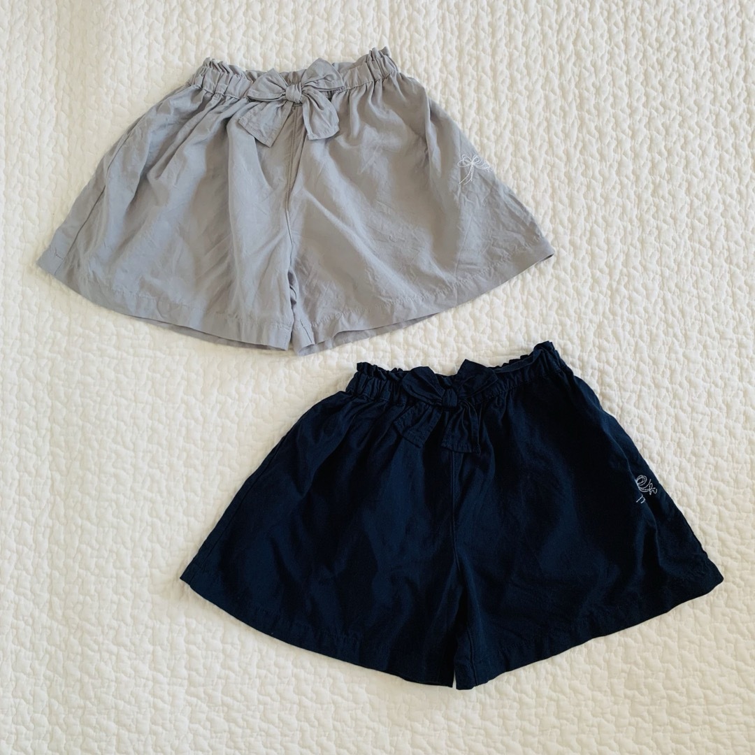 hakka baby(ハッカベビー)のhakka baby キュロット　90 2枚セット キッズ/ベビー/マタニティのキッズ服女の子用(90cm~)(パンツ/スパッツ)の商品写真