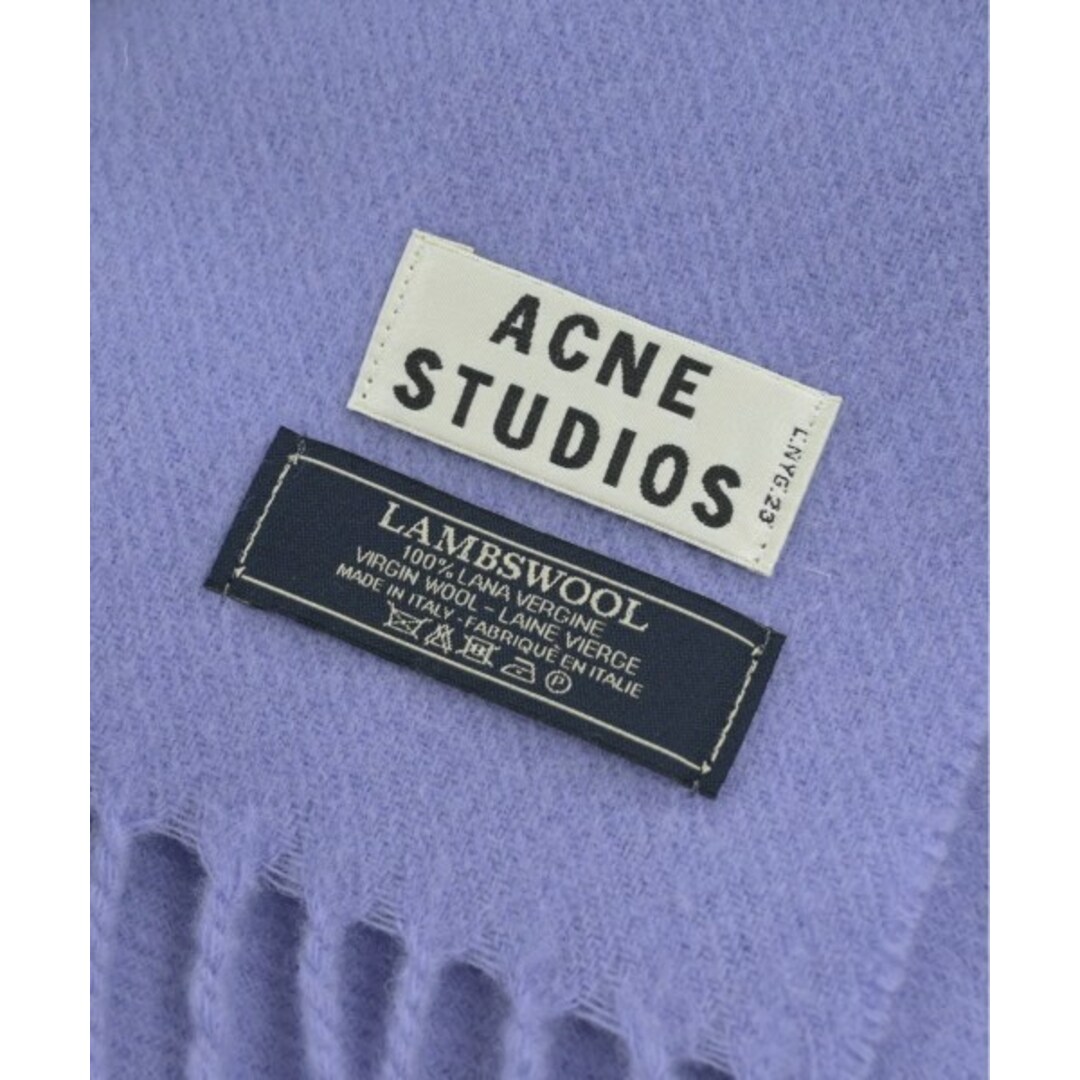 Acne Studios(アクネストゥディオズ)のAcne Studios アクネストゥディオズ マフラー - 紫 【古着】【中古】 レディースのファッション小物(マフラー/ショール)の商品写真