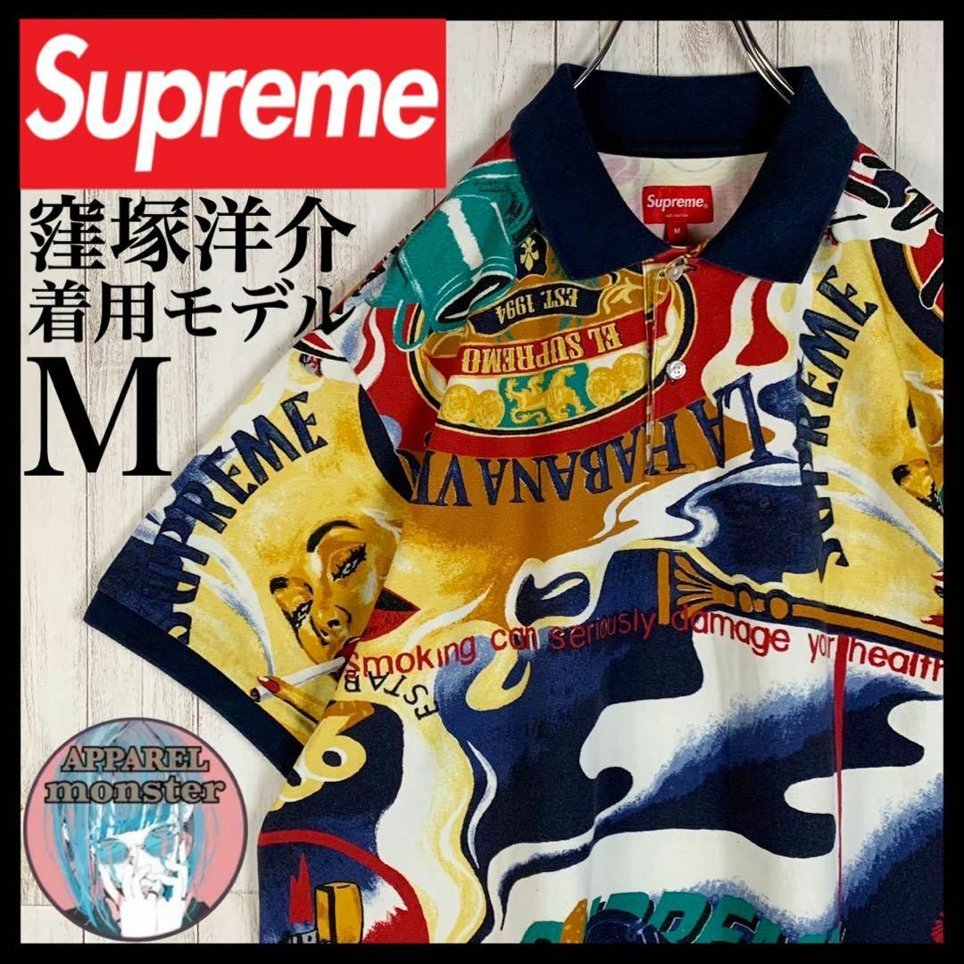 Supreme(シュプリーム)の【窪塚洋介着用モデル】シュプリーム マルチカラー 総柄 入手困難 ポロシャツ メンズのトップス(ポロシャツ)の商品写真