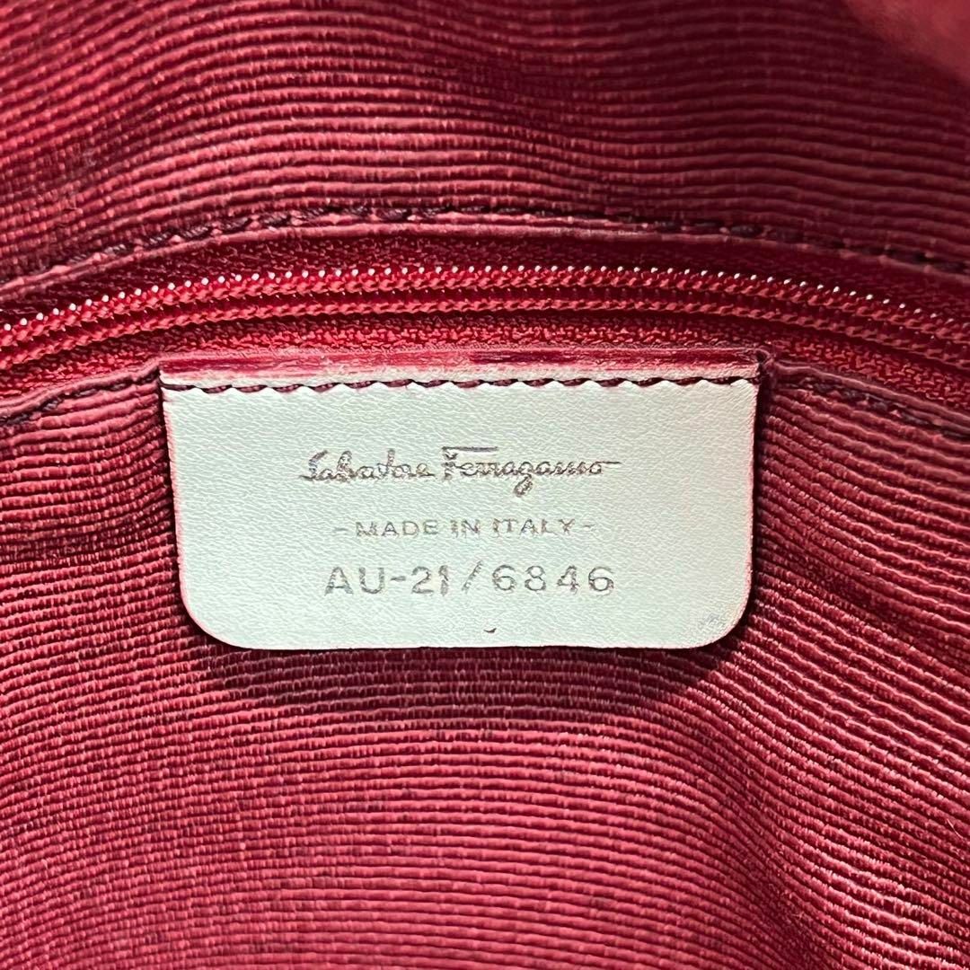 Salvatore Ferragamo(サルヴァトーレフェラガモ)の✨良品✨フェラガモ ガンチーニ キャンバス トートバッグ レザー ピンク レディースのバッグ(トートバッグ)の商品写真