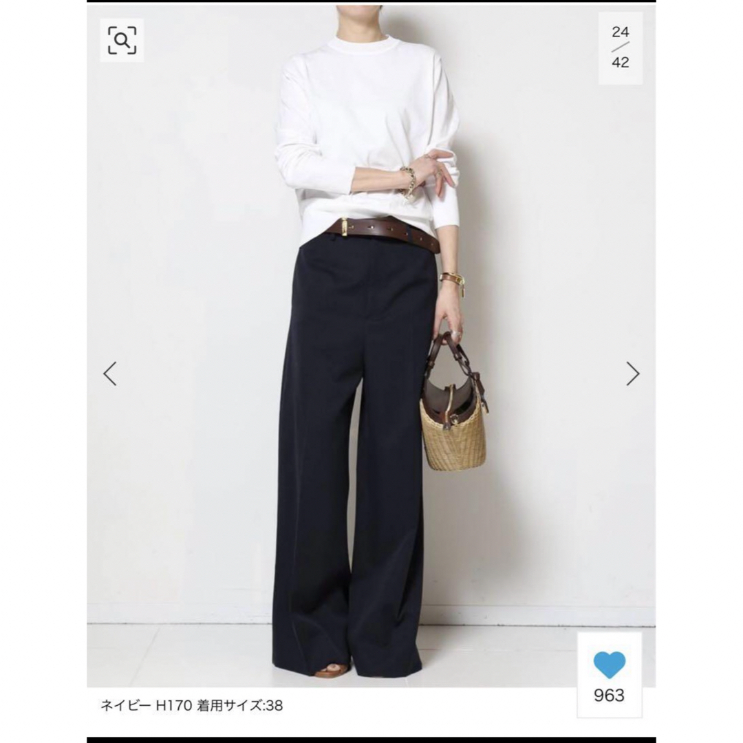 DEUXIEME CLASSE(ドゥーズィエムクラス)の今季　Deuxieme Classe GABARDINE WIDE パンツ レディースのパンツ(その他)の商品写真