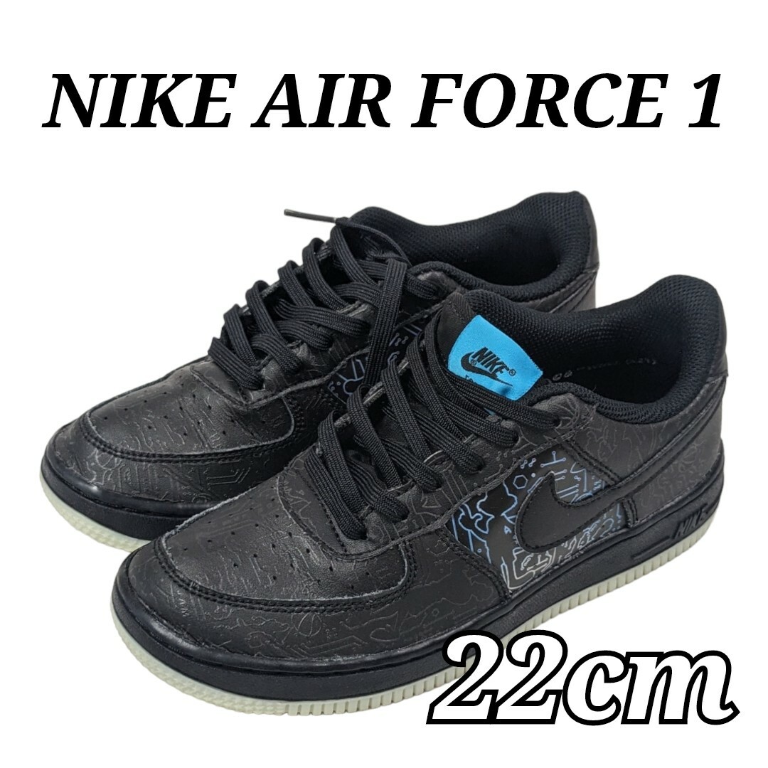 美品 NIKE AIR FORCE 1 22cm スペースプレイヤーズ ナイキ レディースの靴/シューズ(スニーカー)の商品写真