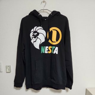 ネスタブランド(NESTA BRAND)のNESTA/美品長袖パーカー黒３L/スウェット/送料無料/大きいサイズ(パーカー)