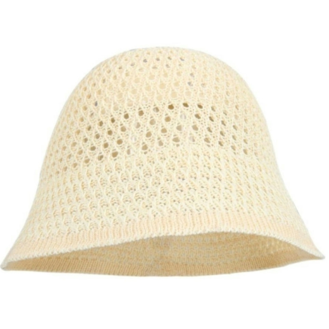  クロシェハット バケハ  女性用   軽い 日よけ 持ち運び 小顔効果 深め レディースの帽子(麦わら帽子/ストローハット)の商品写真