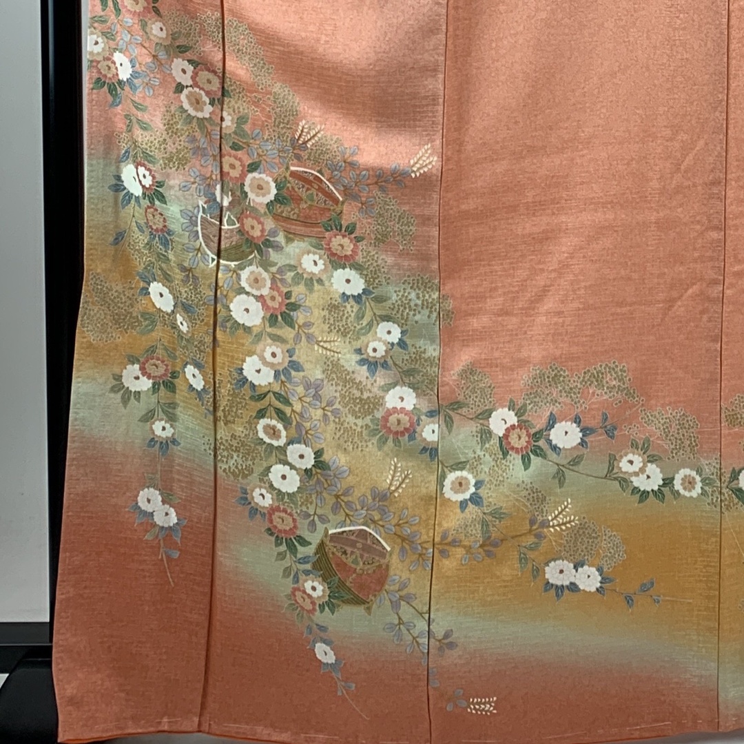 訪問着 身丈167cm 裄丈67cm 正絹 美品 秀品 【中古】 レディースの水着/浴衣(着物)の商品写真