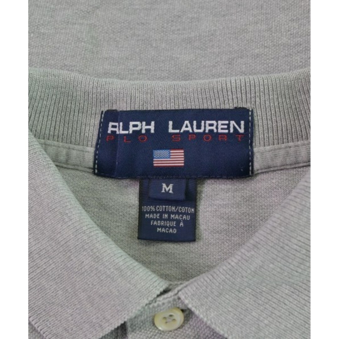 RALPH LAUREN SPORT ポロシャツ M グレー 【古着】【中古】 レディースのトップス(ポロシャツ)の商品写真