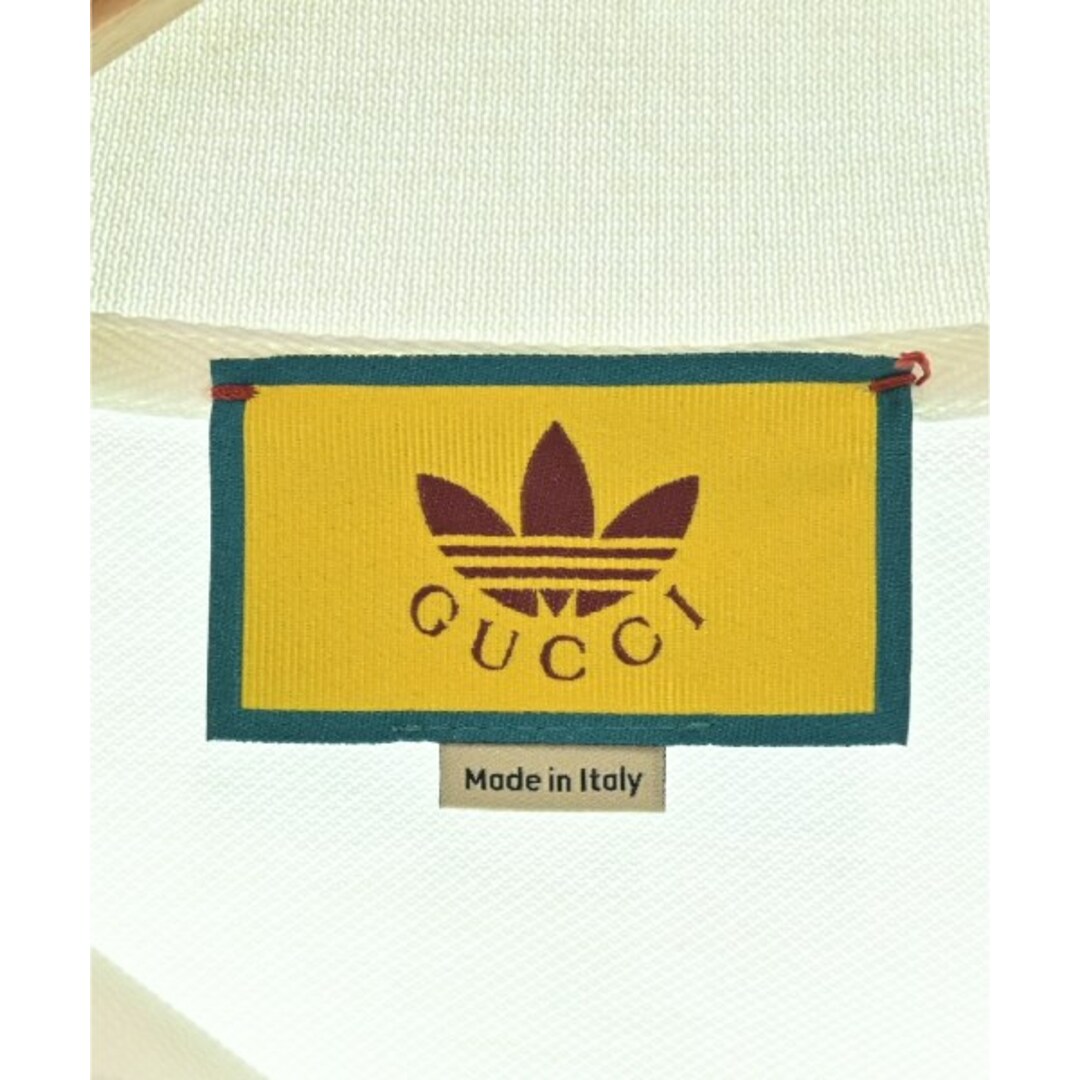 Gucci(グッチ)のGUCCI グッチ ポロシャツ S 白 【古着】【中古】 メンズのトップス(ポロシャツ)の商品写真