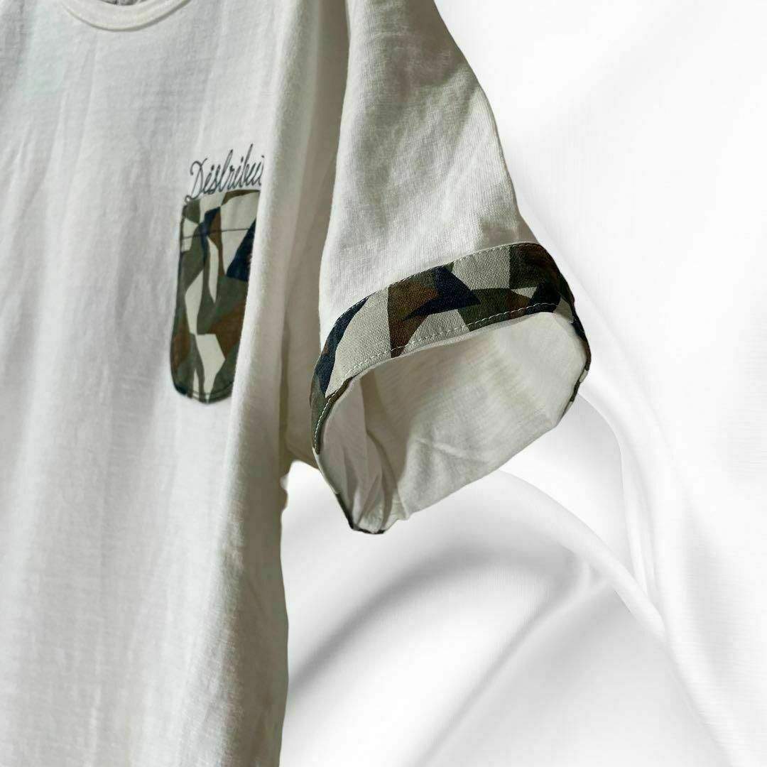 【MSGD】半袖Tシャツ　カジュアルシャツ　カットソー　袖口、ポケット　迷彩　M メンズのトップス(Tシャツ/カットソー(半袖/袖なし))の商品写真