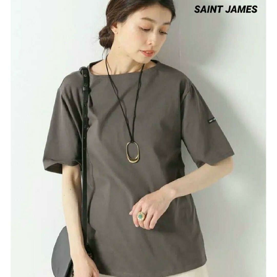 SAINT JAMES(セントジェームス)の良品　ピリアック　トープ　T4　セントジェームス レディースのトップス(Tシャツ(半袖/袖なし))の商品写真