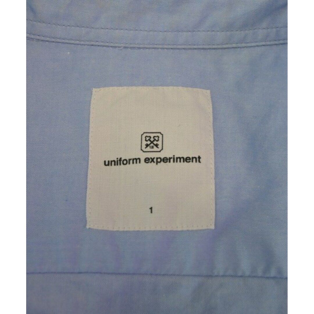 uniform experiment(ユニフォームエクスペリメント)のuniform experiment カジュアルシャツ 1(S位) 青 【古着】【中古】 メンズのトップス(シャツ)の商品写真