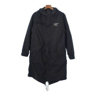 ユニフォームエクスペリメント(uniform experiment)のuniform experiment モッズコート 1(S位) 黒 【古着】【中古】(モッズコート)