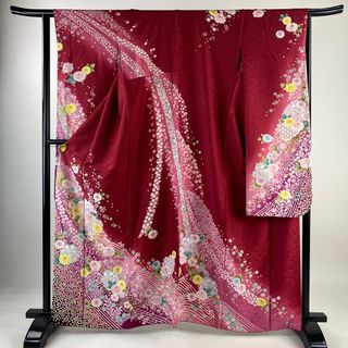 振袖 身丈163cm 裄丈64.5cm 正絹 名品 【中古】(着物)