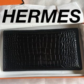 エルメス(Hermes)のエルメス　アリゲーター　MC2フレミング(長財布)