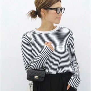 DEUXIEME CLASSE - Deuxieme Classe COCO Stripe TシャツNo5 wt